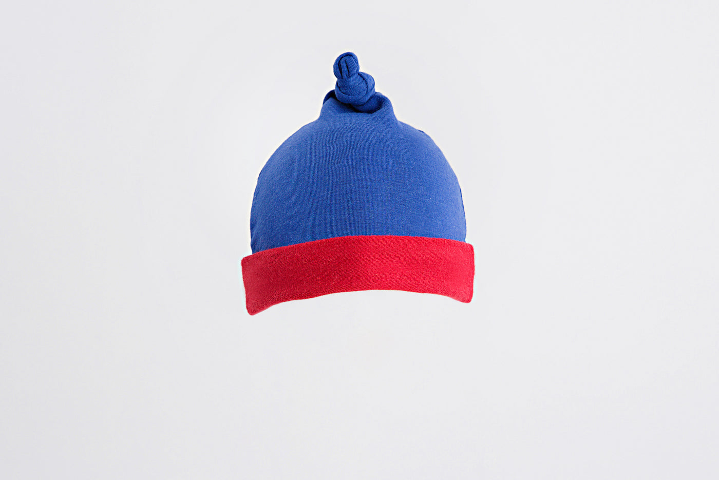 BLUE + RED KNOT HAT