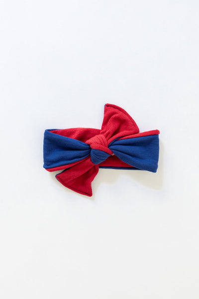 BLUE + RED BOW